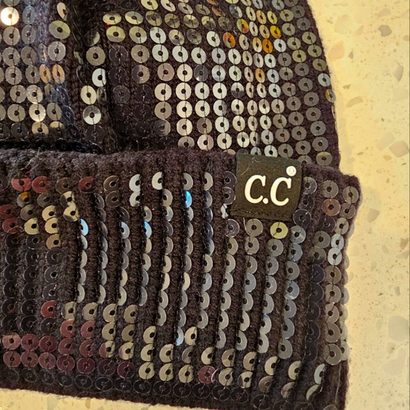 New C.C Women's Beanie with Pom Pom - Picture 3 of 9